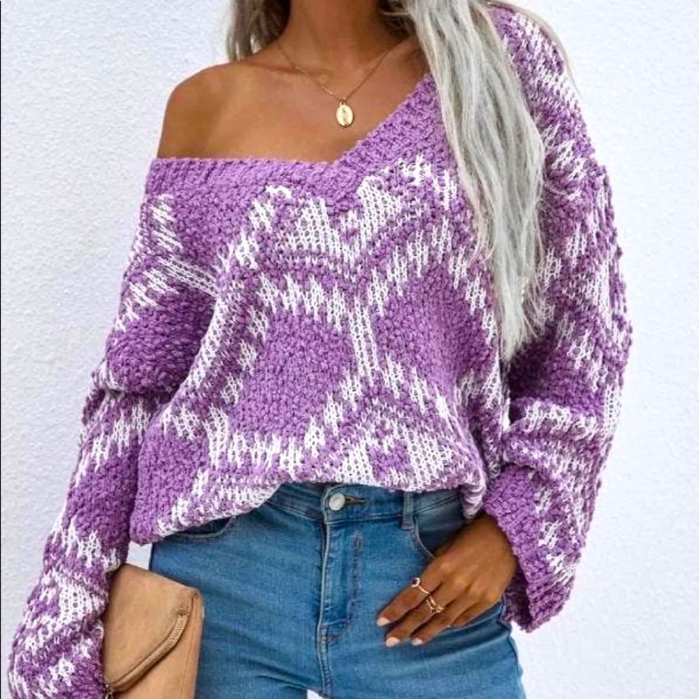 Lavender Oversized Sweater